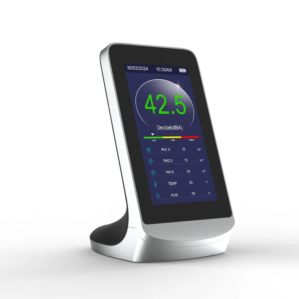Dienmern Home Monitor Gas Analyzers Decibel Meter Air Quality Detector Noise & Temperature Humidity PM1.0 PM2.5 PM10