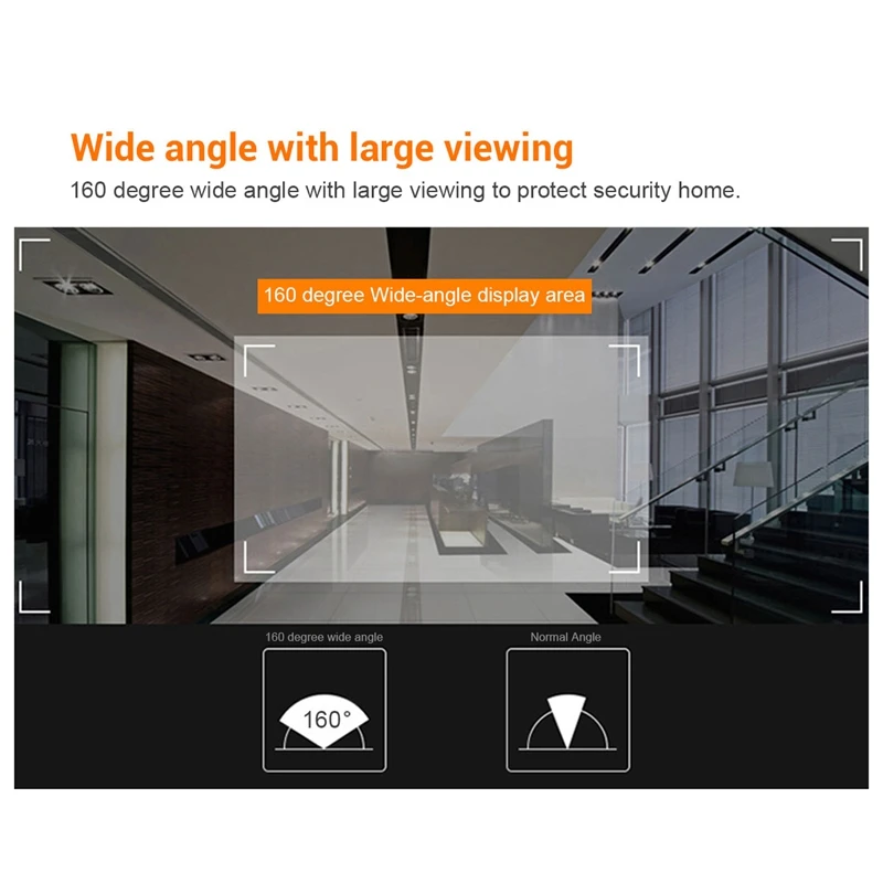 Imagem -04 - Câmera Inteligente de Campainha Peephole com Memória 1080p Tela Lcd Visão Noturna 160 ° 43