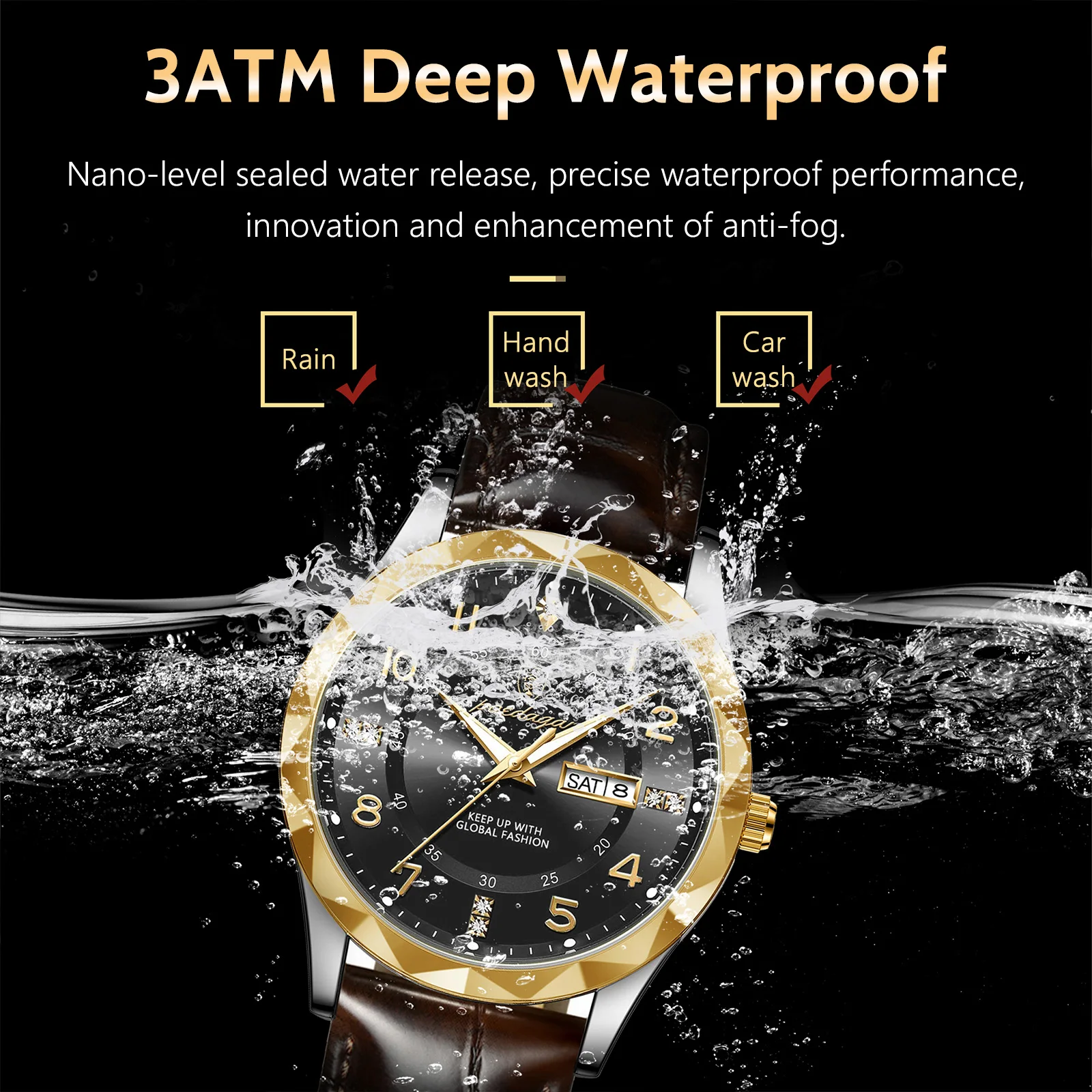 POEDAGAR Luxury High Quality Watches for Men Sport Quartz Leather Man Watch Waterproof Luminous Date Week Men\'s Watch Male Reloj