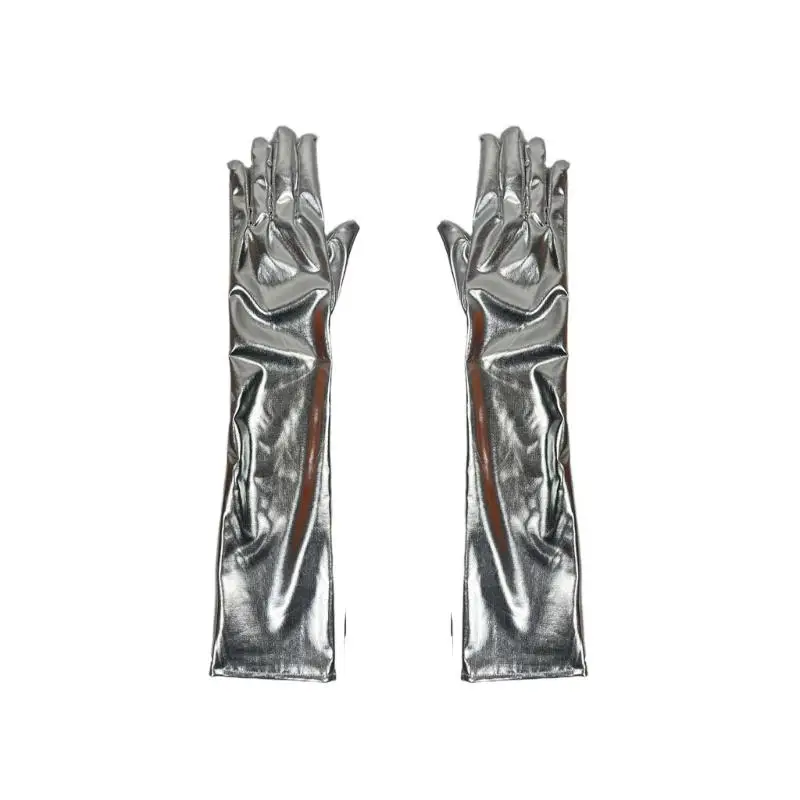 31BB Glossy Over Elbow Gloves for Masquerades Party and Cosplay Costume Styling