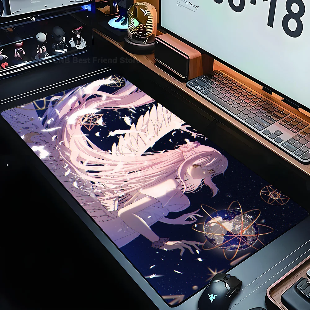 

Misono Mika Blue Archive Game Girl Mousepad Mouse Mat Desk Mat With Pad Gaming Accessories Prime Gaming XXL Keyboard Pad