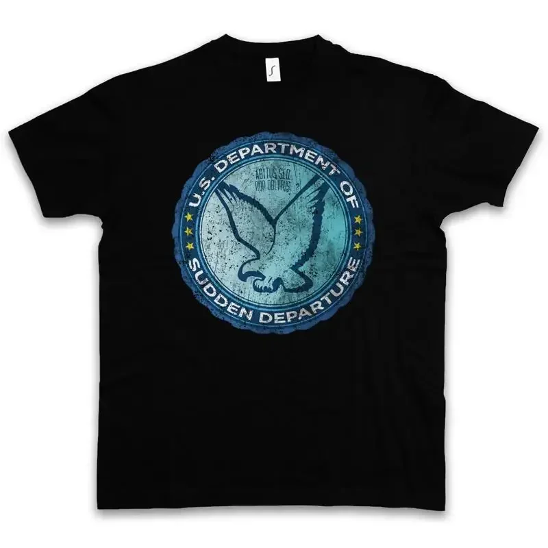U S DEPARTMENT OF SUDDEN DEPARTURE T SHIRT The Logo Symbol Sign Leftovers