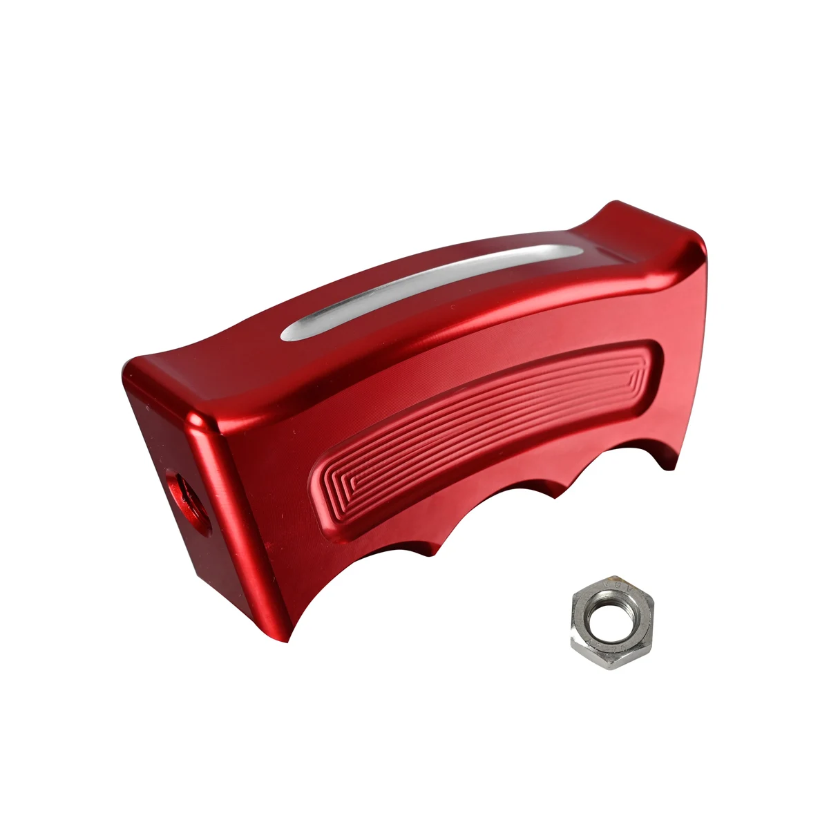 Custom Billet Pistol Grip Shift Knob Shifter Red CNC Machined Aluminum For Can-Am Renegade 500 570 800 800R 850 1000 1000R