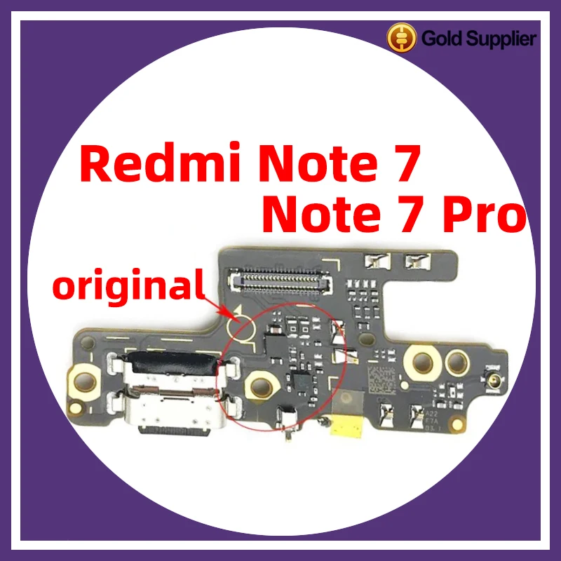 

Оригинальный док-разъем для redmi note 7 pro 7pro, зарядный порт USB, гибкий кабель для замены платы