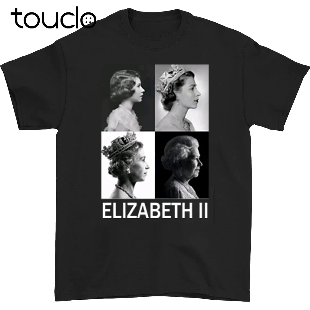 RIP Queen Elizabeth II Memories Peace Collage T-Shirt 1926 2022 Black Tee S to 5XL