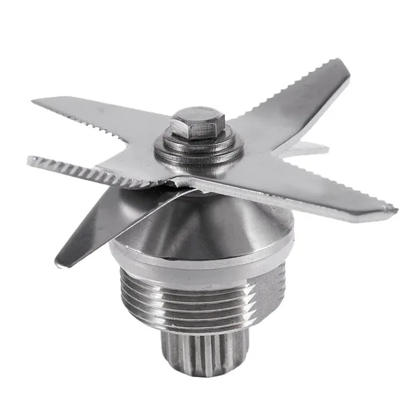 Kit combinado de cuchilla y enchufe de accionamiento para piezas de licuadora, acero inoxidable de calidad duradera, plateado + negro