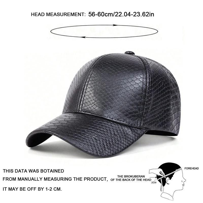 Unisex Crocodile Skin Personality Baseball Caps Spring Autumn Outdoor Adjustable Casual Hats Sunscreen Hat