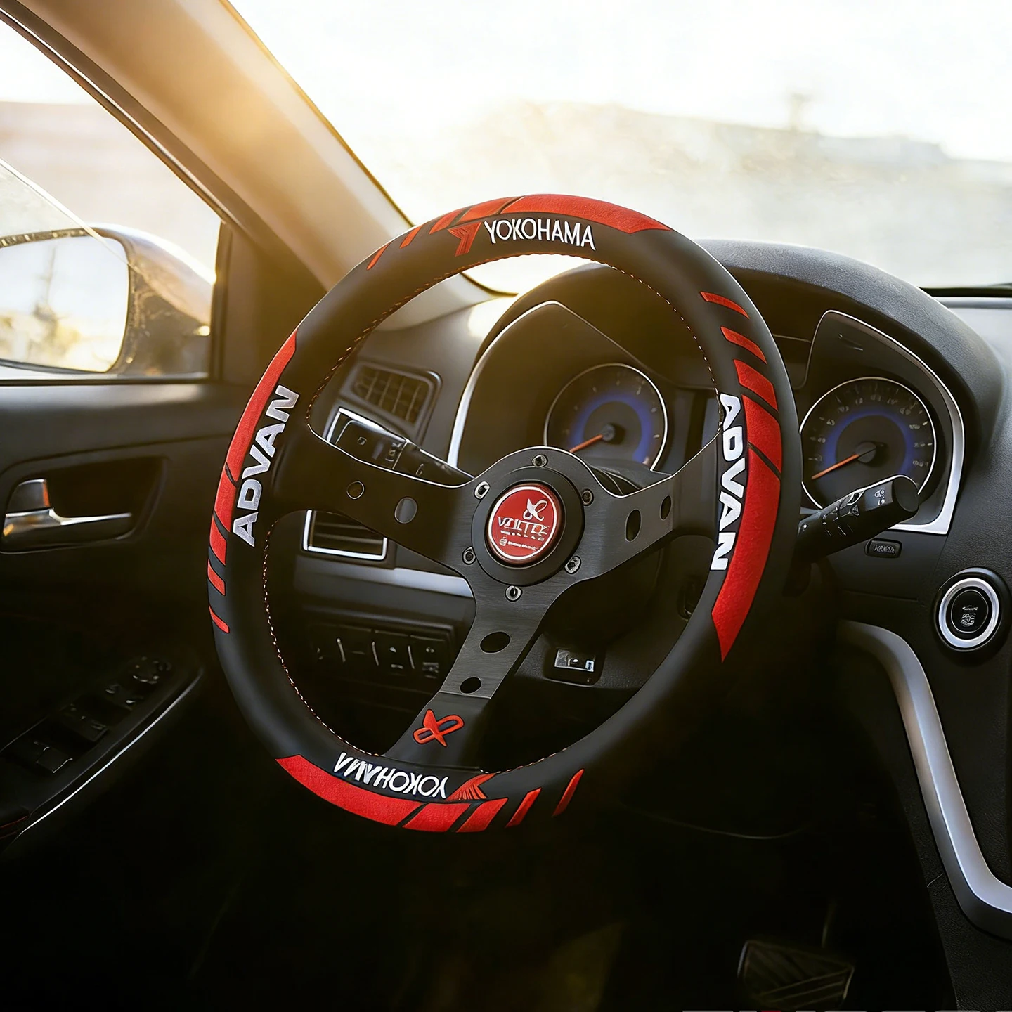 320mm-バーテックススタイル-レザー-ステアリングホイール-jdm-ドリフト-レーシング-ボランテ