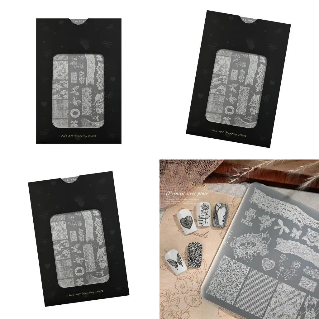 

Передающая пластина из нержавеющей стали D46E с изысканным дизайном для украшения ногтей