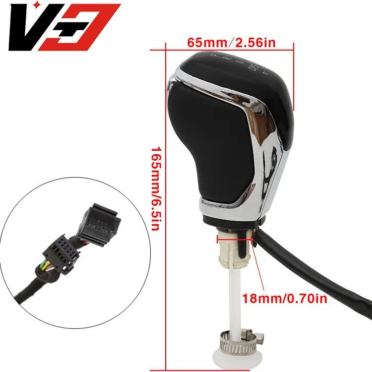 For Volkswagen Golf Passat Auto Transmission Upgrade LED Backlight Gear Knob Complete Kit For Interior Enhancement