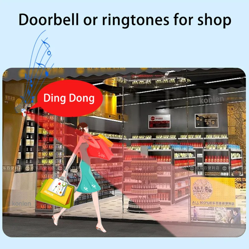 WIFI PIR Motion Sensor Doorbell Chime Ring Outdoor Tuya Infrared Detector Home Security Strobe Siren Burglar Alarm Smart Life