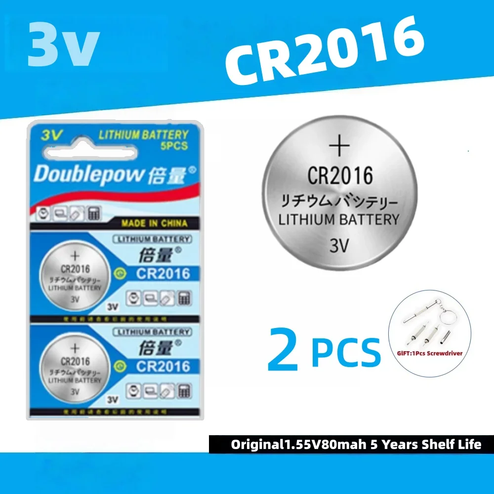 CR2016 3V Lithium Coin Cell Button Batteries 2-50PCS Replacement for Watch and Electronic Devices DL2016 BR2016