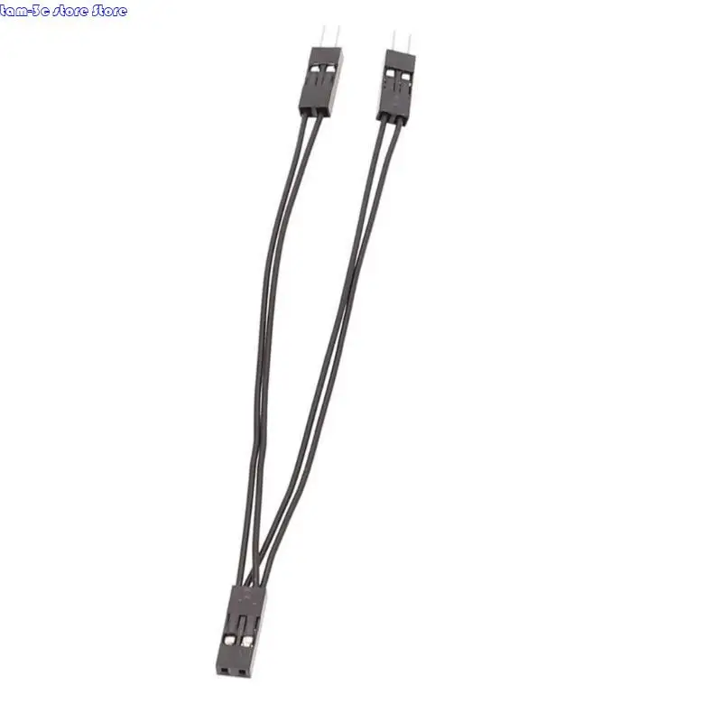 D0UA 2.54 มม. 2pin ตัวเมียกับลวดจัมเปอร์ตัวผู้สองตัวสำหรับการเชื่อมโยงส่วนประกอบอิเล็กทรอนิกส์