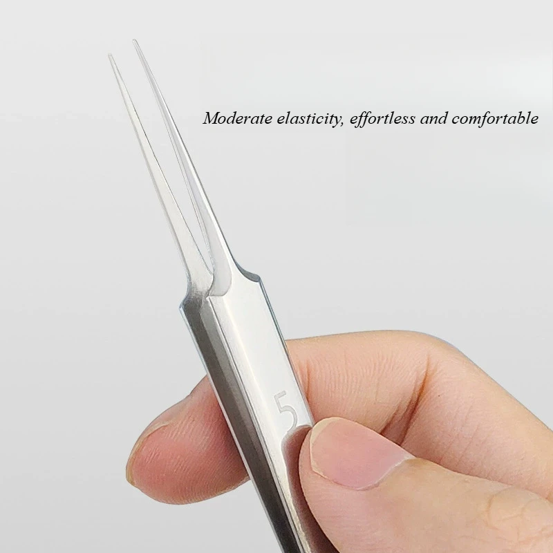 Stainless Steel Ingrown Hair Tweezers Acne Blackhead Removal Needles Black Dots Cleaner Pore Deep Cleansing Face Skin Care Tools