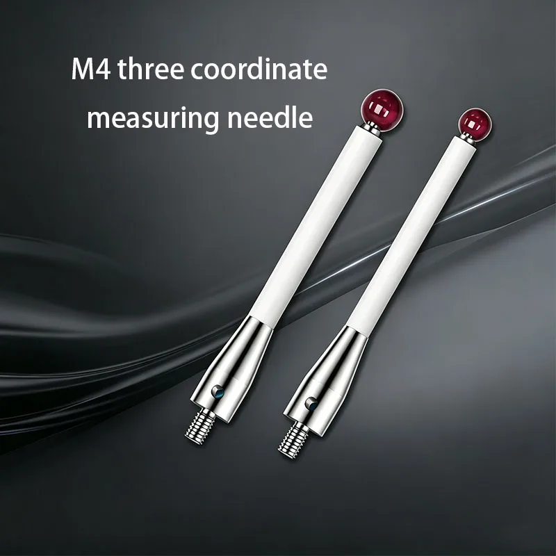 M4 three coordinate measuring needle CNC machine tool ruby probe ceramic measuring rod precision measuring probe