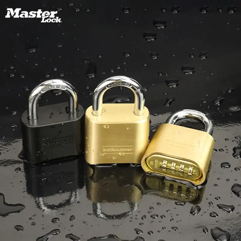 Imagem -02 - Master Lock-latão Combinação de Senha Cadeado Anti-roubo Anti-adulteração Anti-corrosão Anti-ferrugem Impermeável 175mcnd