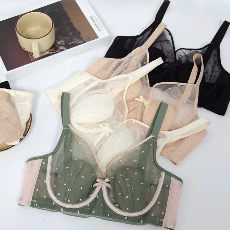 Rabbit Ear Cup Women Bra Soft Underwire Full Cup Ultra Thin Anti Sagging Support Brassiere For Small And Large Bust Intimates view 6