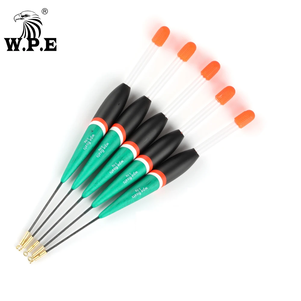 W.P.E 5pcs/pack Fishng Float 3g/3.5g/4g/7g Barguzinsky Fir Float 18-21cm Carp Fishing Vertical Buoy Float Fishing Tackle Pesca