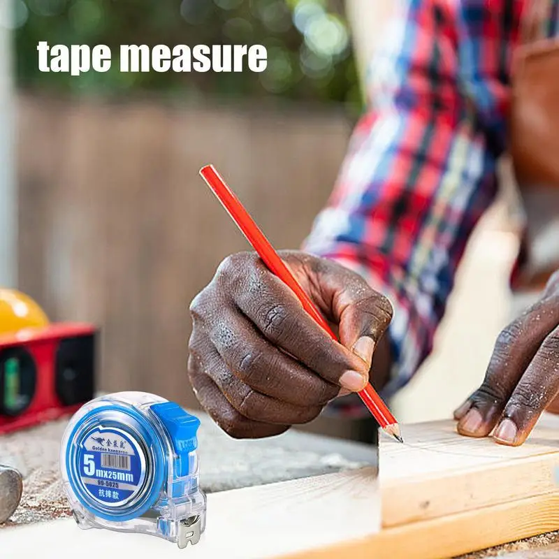Small Measuring Tape Stainless Steel Measuring Tape Portable Measuring Tape Anti-fall Measurement Tape Transparent Measuring