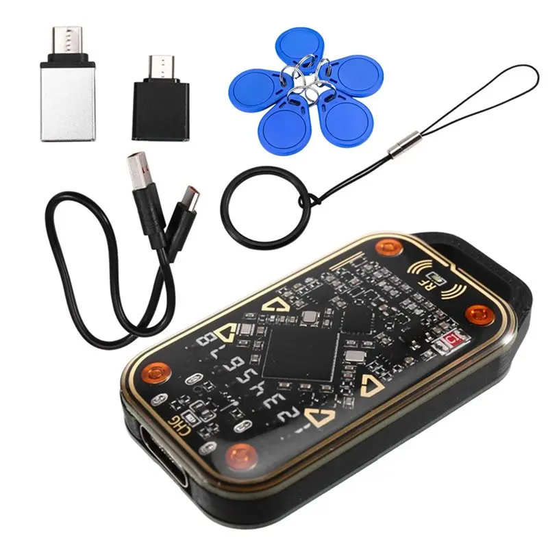 【nuevo】emulador-de-tarjetas-inteligentes-rfid-chameleon-ultra-v30-125khz-1356mhz-5-llaveros-xuid-copiador-de-etiquetas-de-identificacion-ic