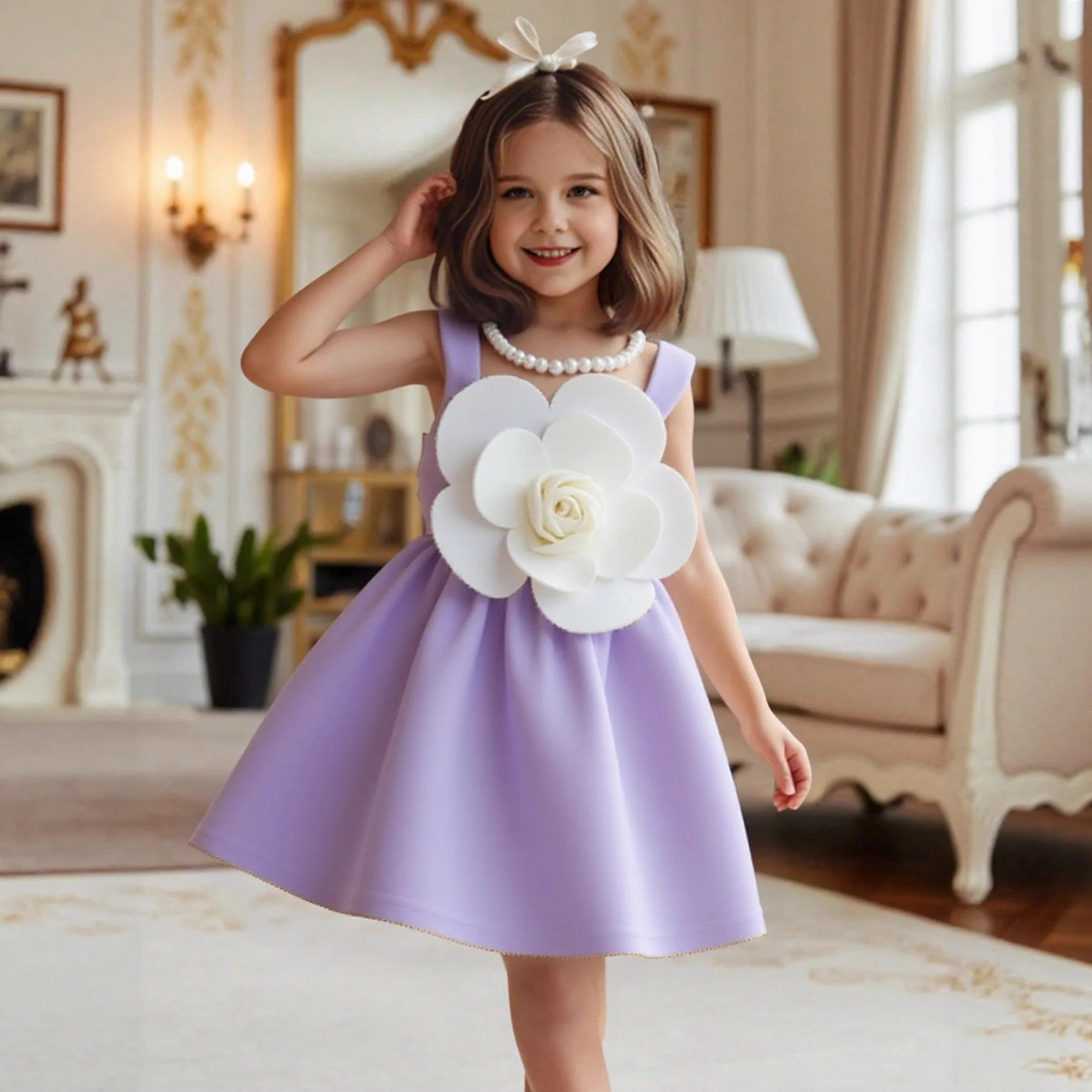 

Детское вечернее праздничное платье, платье принцессы с цветочным узором для маленьких девочек, детское платье на день рождения, торжественное платье для свадебной вечеринки