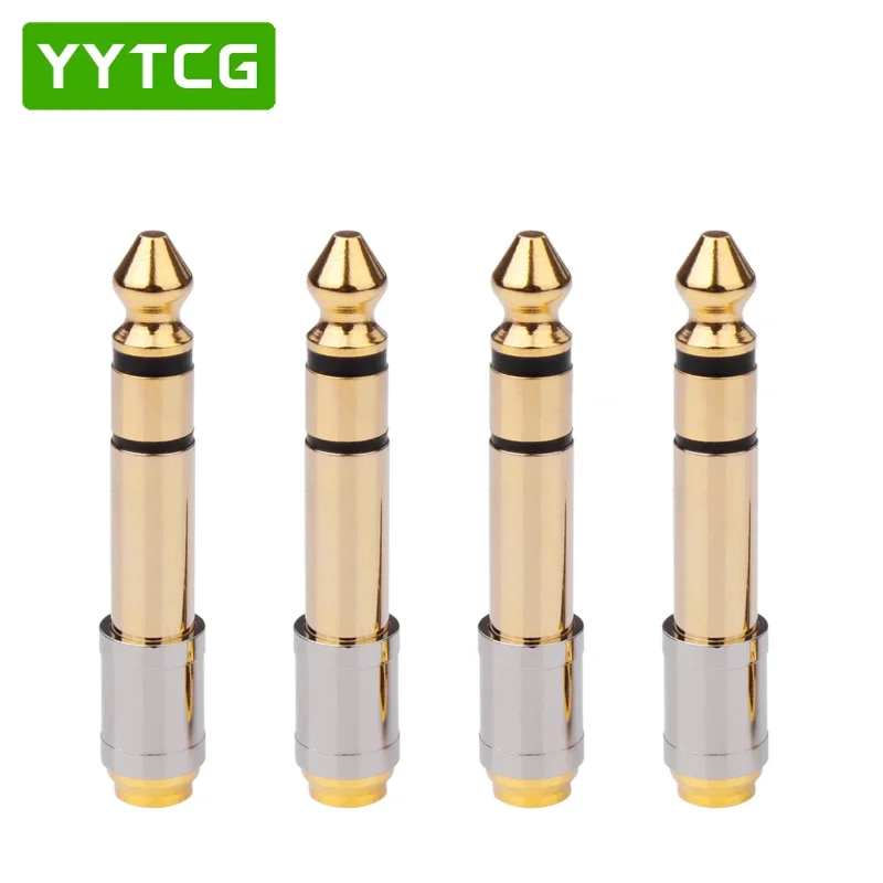 

YYTCG Jack 6.5 6.35mm Male Plug to 3.5mm Female Connector Headphone Amplifier Audio Adapter Microphone AUX 6.3 3.5 mm Converter