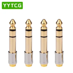 YYTCG Jack 6.5 6.35mm Male Plug to 3.5mm Female Connector Headphone Amplifier Audio Adapter Microphone AUX 6.3 3.5 mm Converter