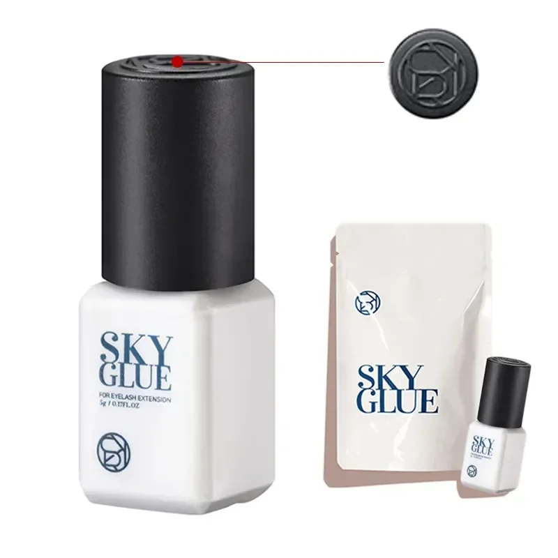 Korea Sky Glue S+ for Eyelash Extensions Adhesive 5ml Black Cap False Lash Glue Tools Beauty Makeup Professional