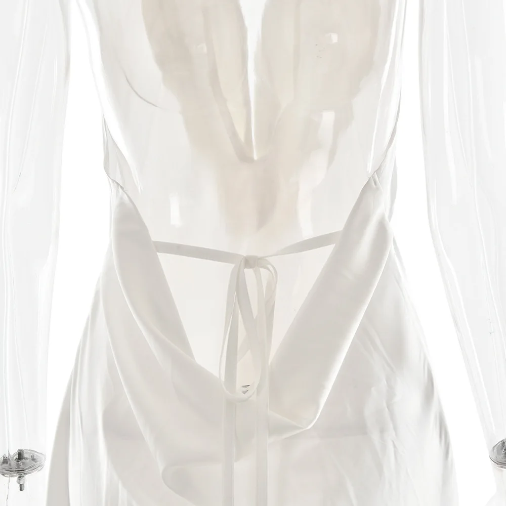 Women Sexy Tie Ribbon Glossy Satin Mini Dress Deep V Neck Sleeveless Halter Backless Lace Up Bodycon Party Clubwear Vestidos