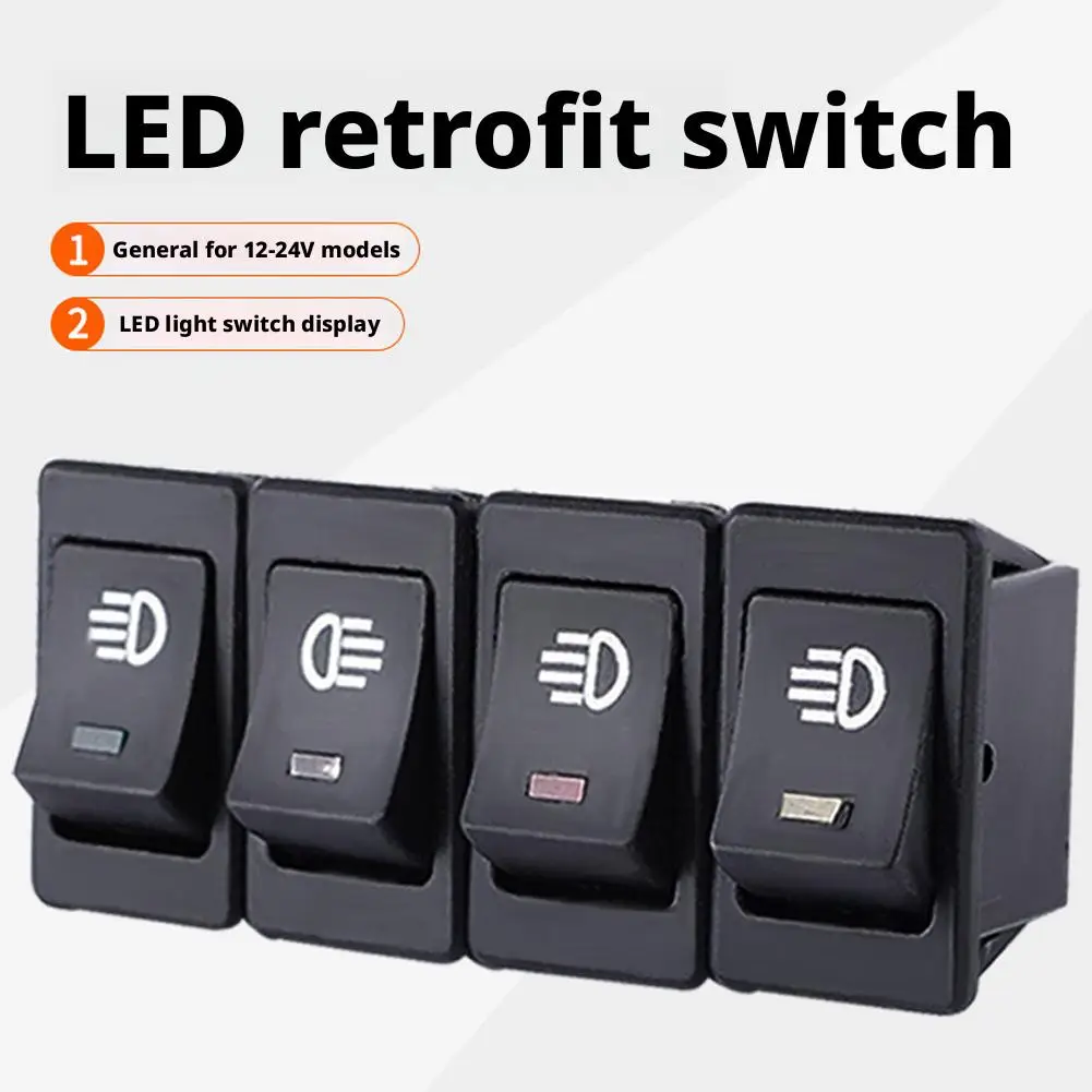 車の改造ボートヘッドライトスイッチ LED ライト 12V スイッチ反り 35A プレートランプロッカースイッチ車のフォグスイッチ L3X3