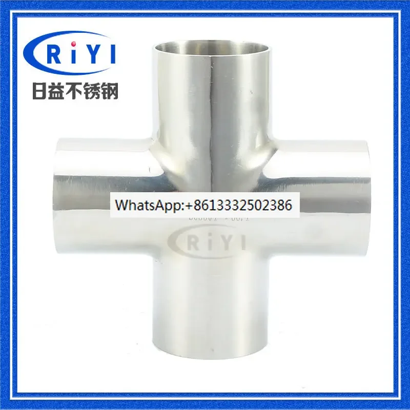 304 sanitary grade stainless steel mirror welded four way equal diameter four way cross four way sanitary grade