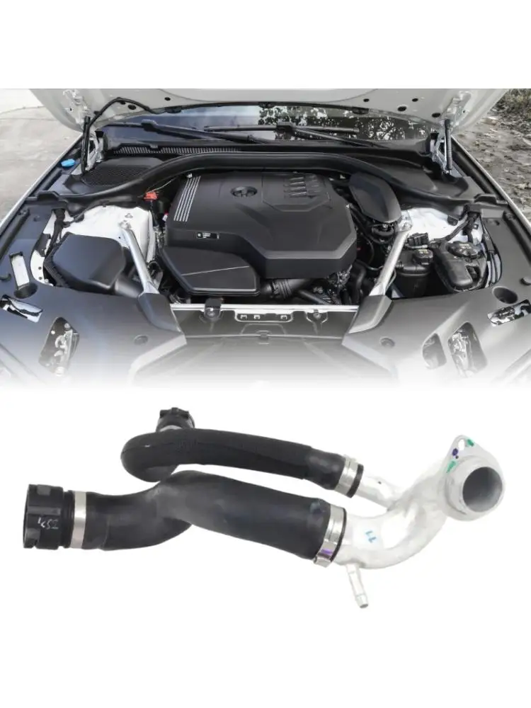 Water Pipe Upper Radiator Coolant Hose, Cooling Pipe Assembly for E71 F15 F16 xDrive50I Engine Bay Repair, Cooling System