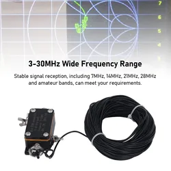 Mini EFHW Antenna Shortwave Antenna 1:49 Balun 3‑30MHz Compact Standard Interface End Fed Half Antenna Shortwave Antenna
