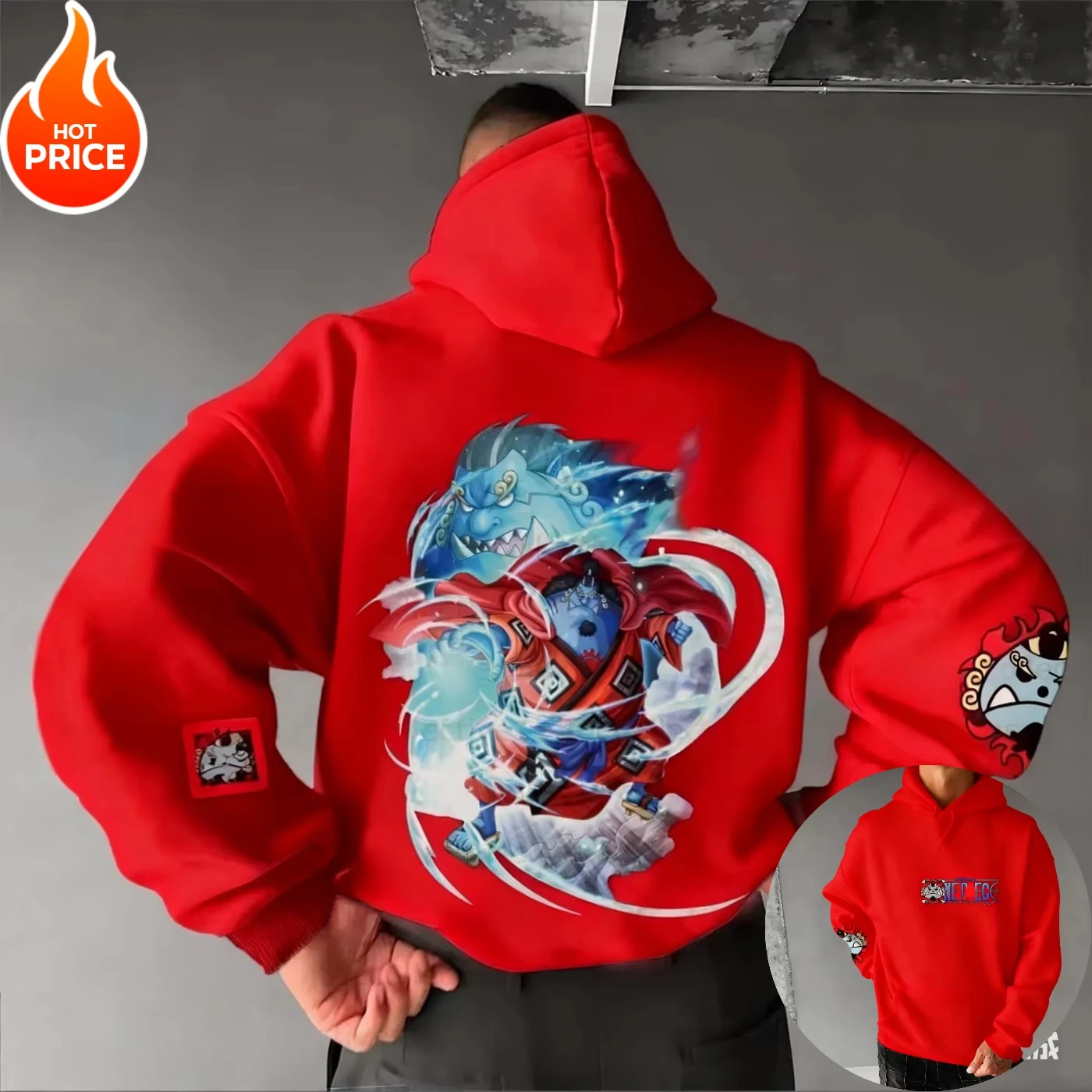 

ONE PIECE 2026 New Hot Anime Jinbe Harajuku Anime Streetwear Winter Oversized Hoodie Vintage Men Women Hooded Sweater Top Y2k