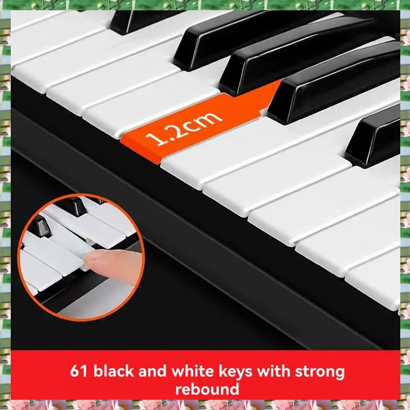 

Sports 61 Keys Children Electronic Keyboard Piano With Microphone Beginner Musical Instrument Organ Educational Toys,61 Keys Chi