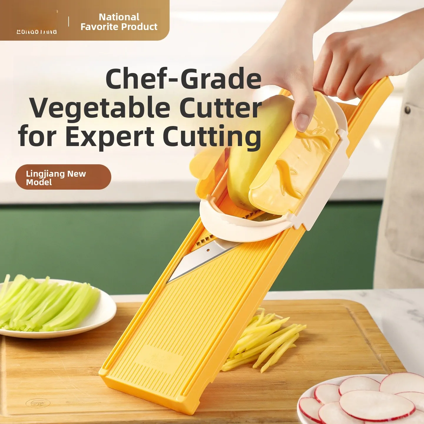 

Longjiang Multi-Function Vegetable Slicer Potato Tead Cutter Hand Protection Kitchen Tool Durable Plastic And Stainl Steel