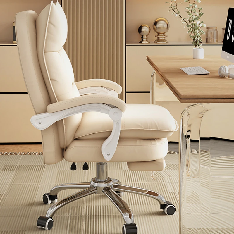 Gamer Swivel Office Chairs Armchairs Metal Adjustable Leather Office Chairs Executive Recliner Cadeira Para Computador Furniture