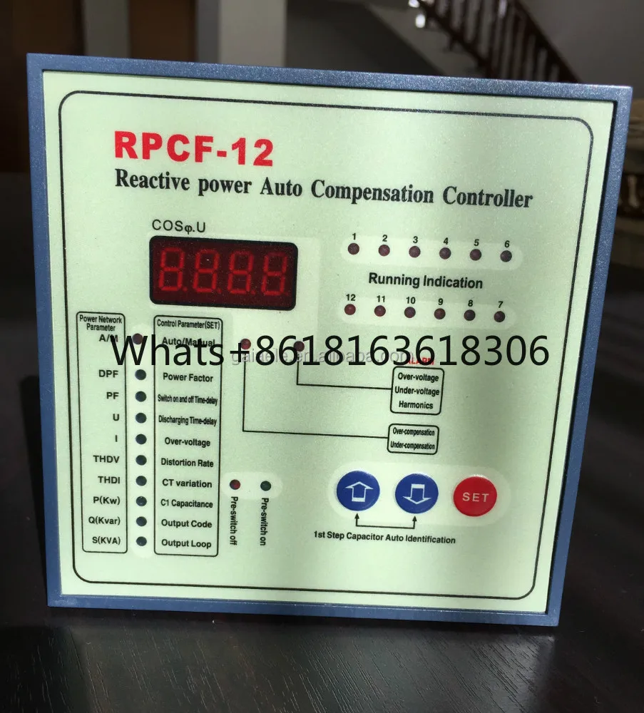 

REACTIVE POWER AUTO COMPENSATION CONTROLLER 6 STEPS