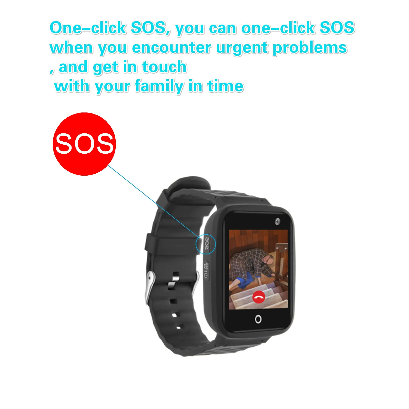 

RF-V46 GPS-Watch SOS Smartwatch Gps Tracker Watch Kids Gps Watch 4G GPS WIFI Smart Anti-lost children's watch