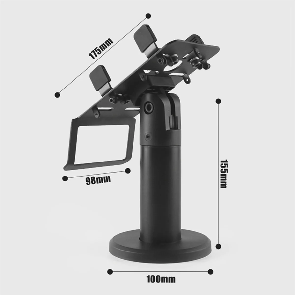 Soporte de máquina Pos, soporte de exhibición giratorio de 360 grados, soporte de seguridad Flexible, garra Pos ajustable