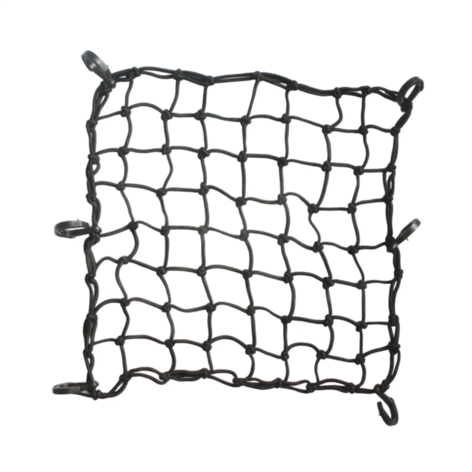 

Motorcycle Cargo Net with Hooks, Elastic Luggage Strap Rack, Retractable Bungee