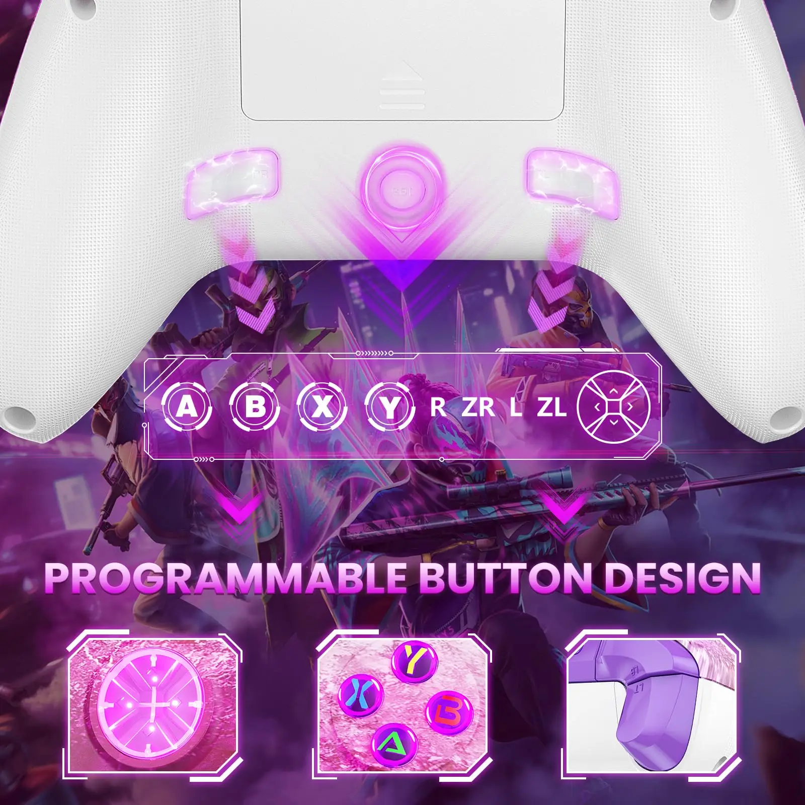 لوحة ألعاب WIFI لأجهزة for Xbox One، Xbox Seris S/X PC Dual Vibration 6-axis Gyro Hall Effect Trubo FUNC وحدة تحكم لاسلكية للألعاب