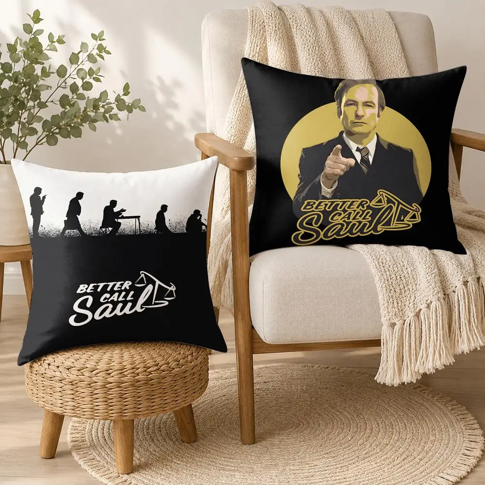 B-Better Call Saul Movie Cushion Cover Square Decorative Throw Pillow 40x40cm For Sofa Bedroom Living Room Home Decor
