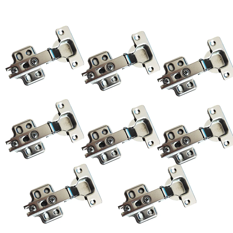 2 Pièces Charnières de Porte de Meuble en Acier Inoxydable Fermeture Silencieuse Charnières de Porte de Garde-Robe Charnières Cachées