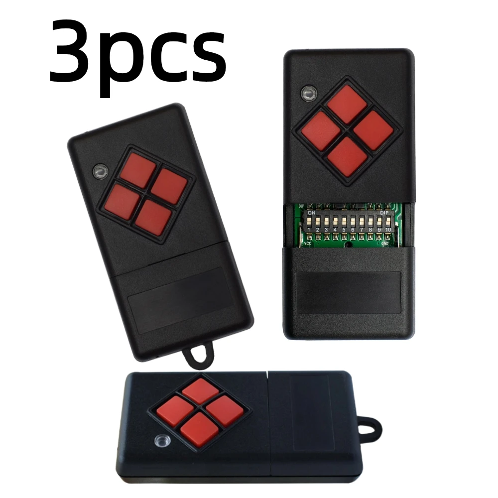 

3pcs 27.015MHz DICKERT MAHS27-01 MAHS27-04 Garage Remote Control 27MHz Red Button DICKERT Handheld Transmitter