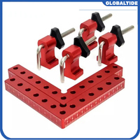 90Degrees L-Shaped Auxiliary Fixture Alloy Splicing Board Positioning Panel Fixed Clip Carpenter's Square Ruler Woodworking Tool