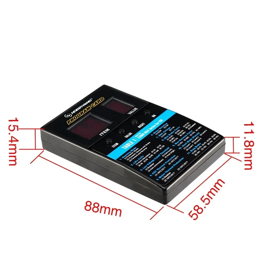 Picture 7: HOBBYWING 3 in 1 LED Program Card Programmer Box for Brushless ESC FlyFun SkyWalker QuicRun WP Series Crawler Plane Model Parts