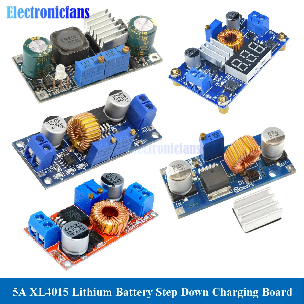 XL4015 DC-DC Lithium Battery Step Down Charging Board CC CV Adjustable 5A Led Power Converter Charger Buck Module XL4015 E1