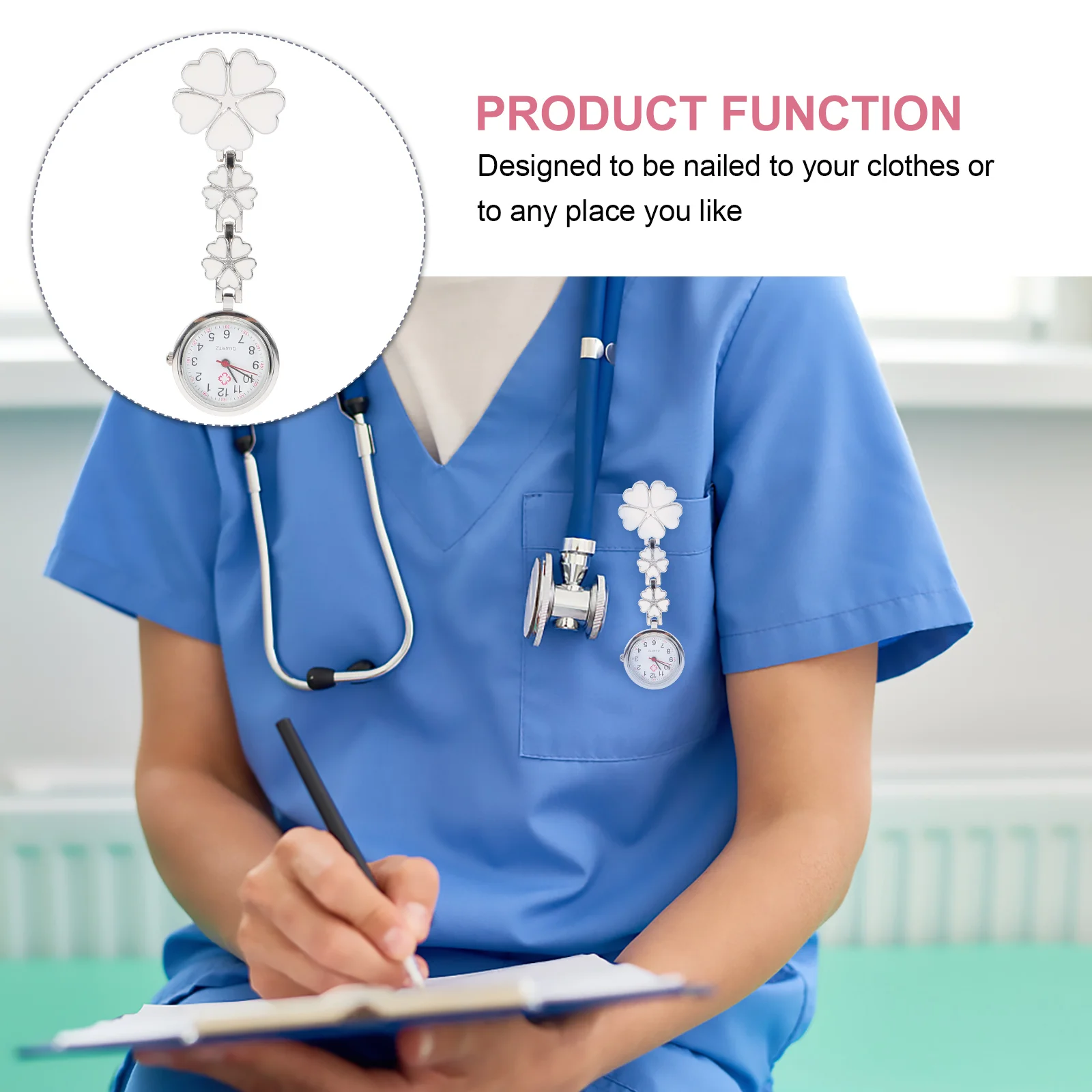 Nurse Table Watch Decorative Fashion Gifts Doctor Hanging Nurses Pocket Watches for Women Mini Lovely Creative Festival