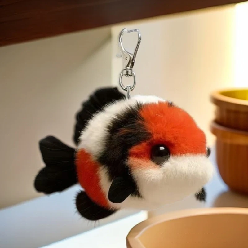 

Hot Sale Lucky Koi Fish Gift For Best Friend: Cute Plush Koi Fish Keychain/Backpack Ornament